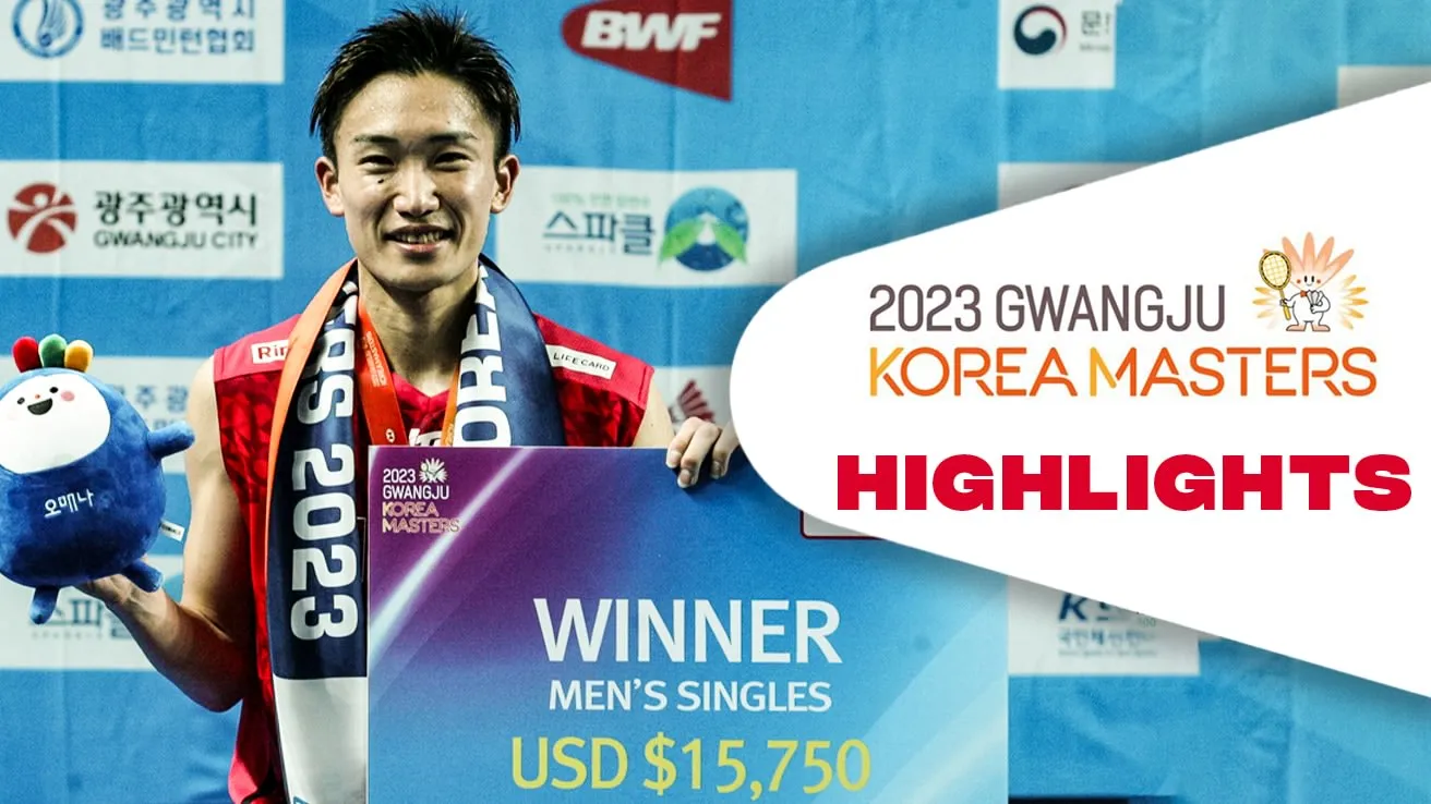 BWF Korea Masters - Koki Watanabe vs Kento Momota - Highlights | Airtel ...