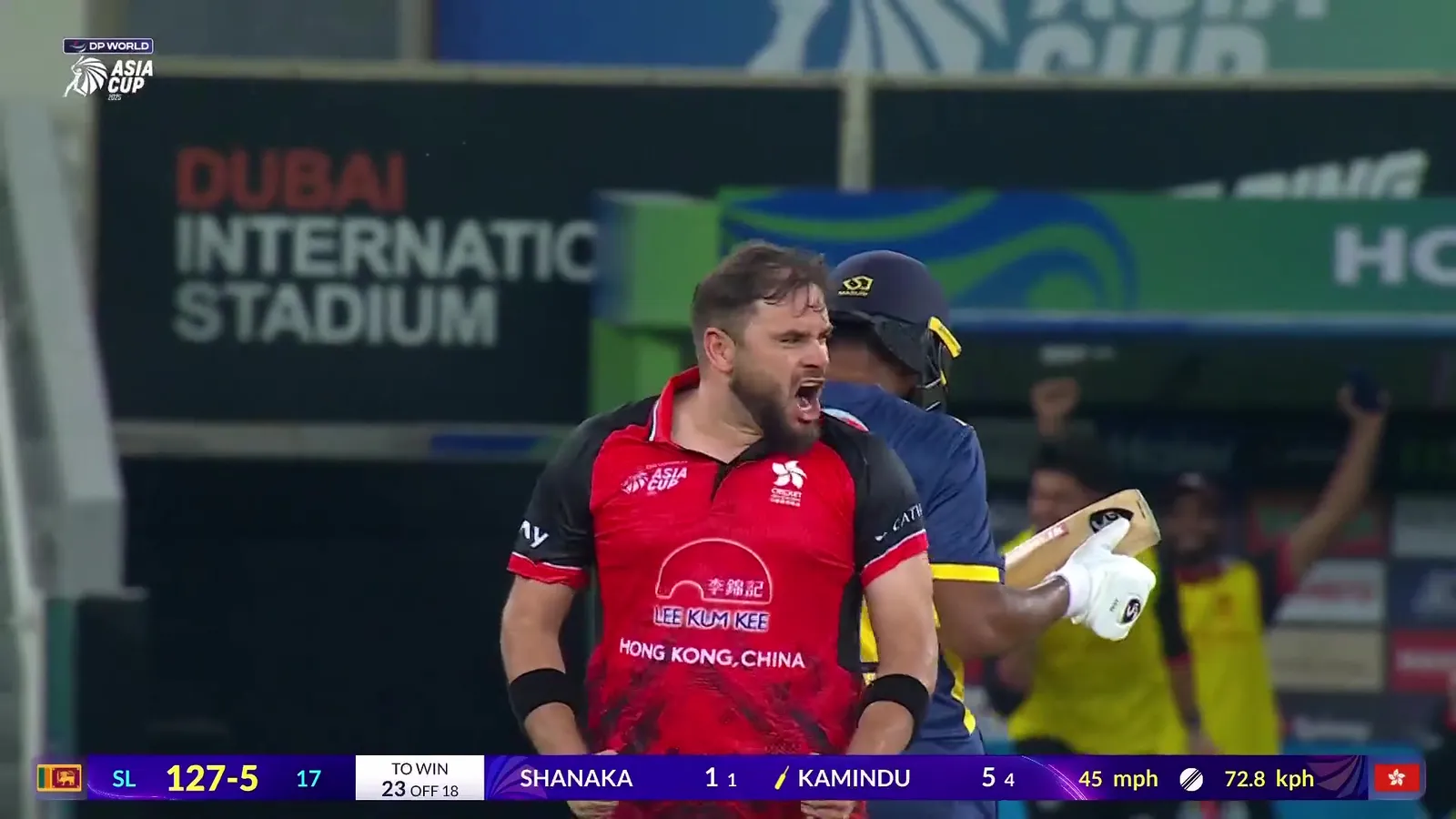 Wicket! Mendis Hits One Straight Into Hayat's Hands At Mid-Wicket