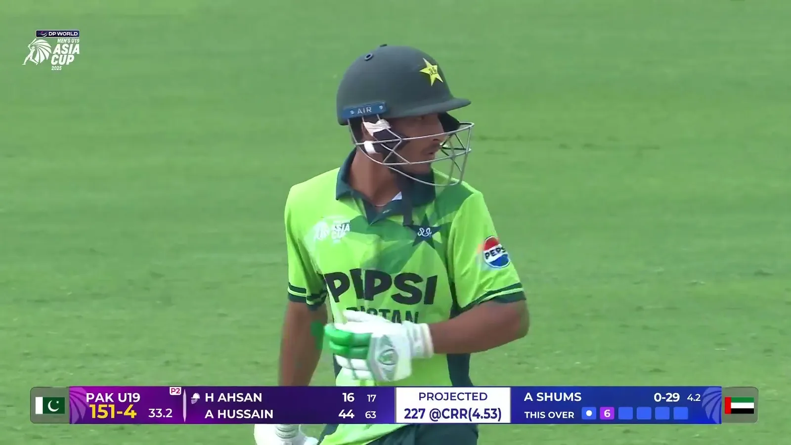 Six! Ahsan Powers It Over The Ropes For A Maximum