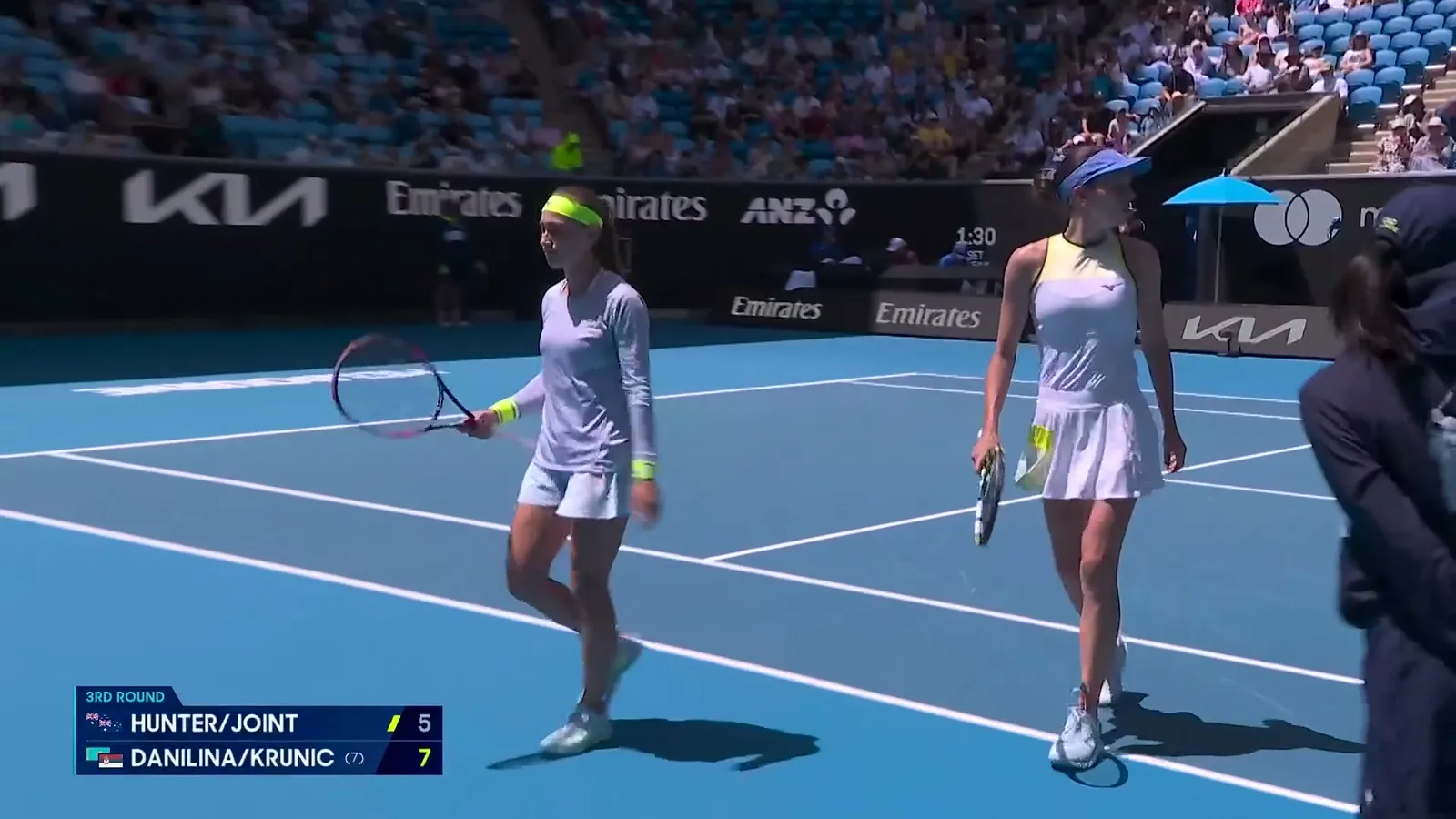 Set Point! Danilina/Krunic Outclass Hunter/Joint To Clinch The Opening ...