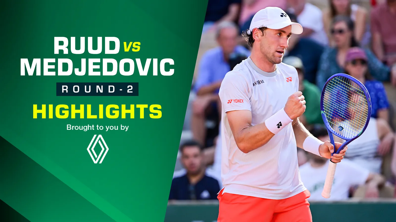 Ruud vs Medjedovic - Round 2 - Highlights - 27 May 2026 | Airtel ...