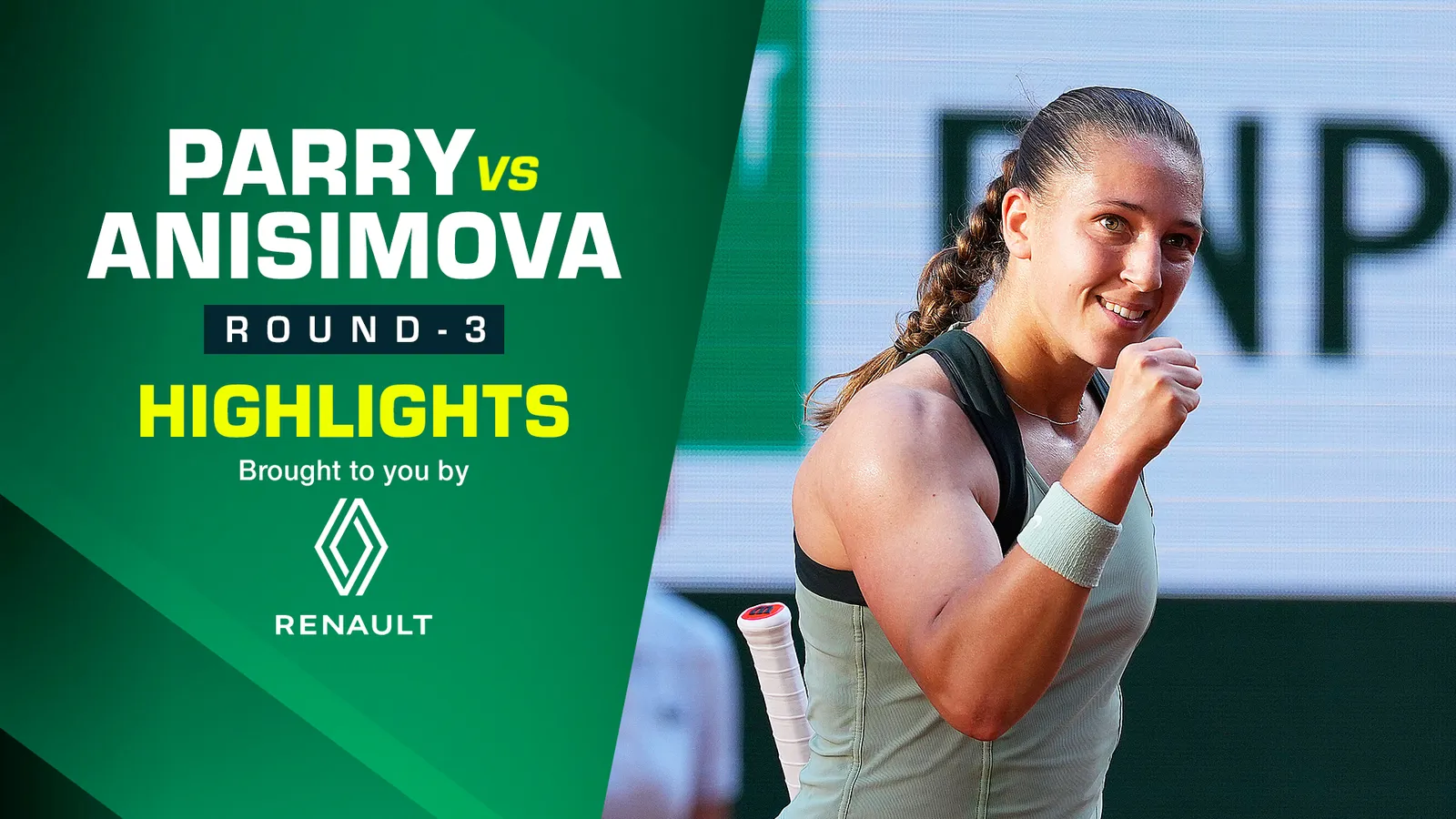Parry vs Anisimova - Round 3 - Highlights - 30 May 2026 | Airtel ...