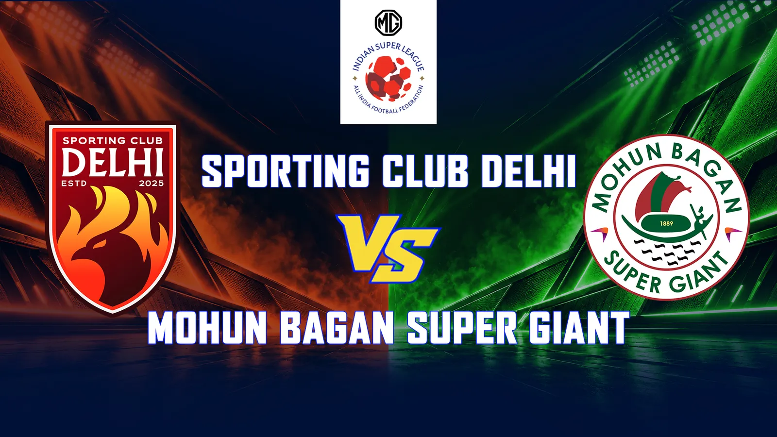 Sporting Club Delhi vs Mohun Bagan Super Giant - 16 Oct 2026 | Airtel ...