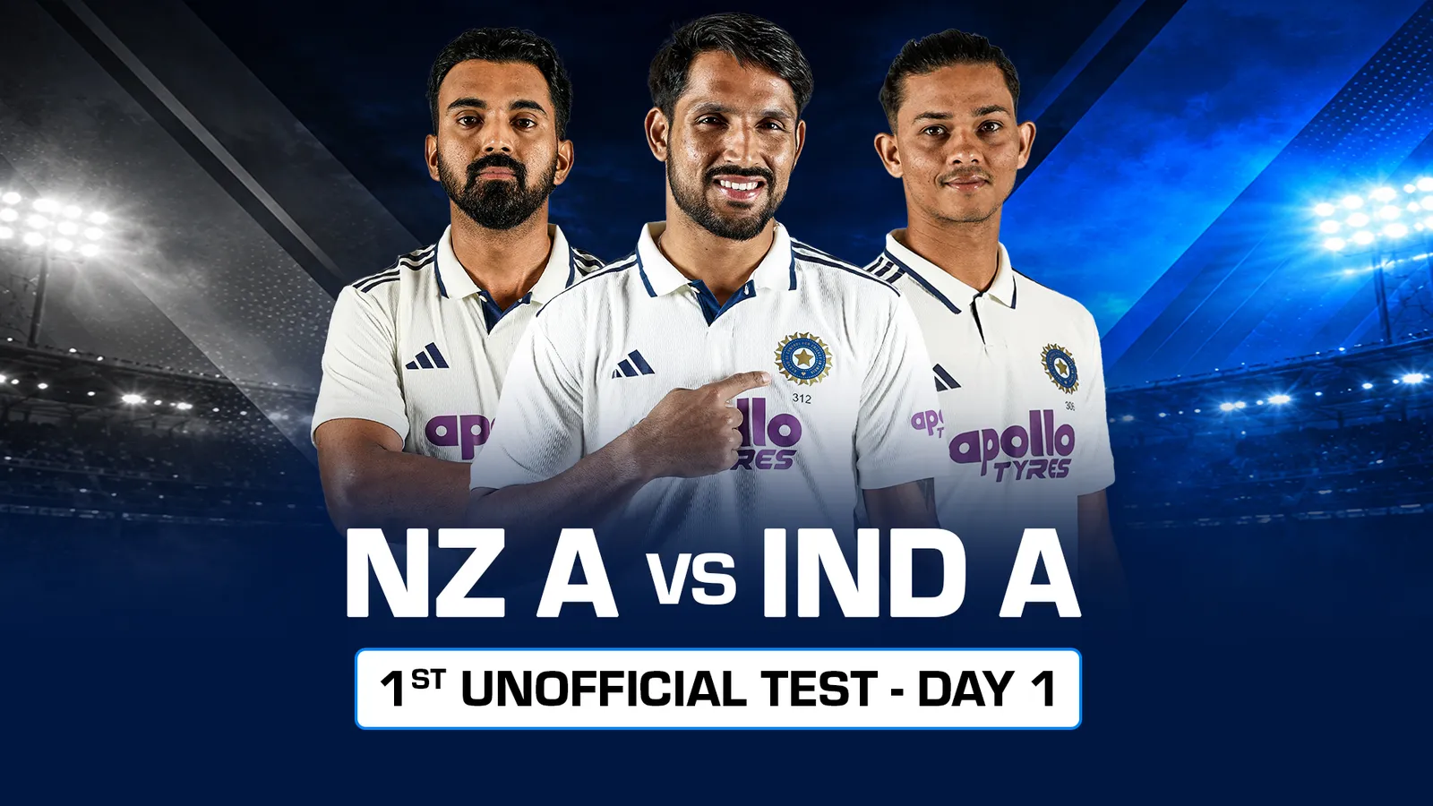 1st Unofficial Test - Day 1 - 24 Oct 2026 | Airtel Xstream Play