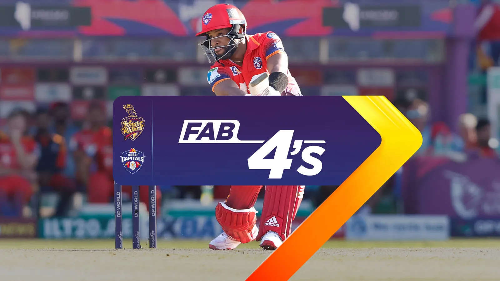 Abu Dhabi Knight Riders vs Dubai Capitals | Full Match | Fab 4s ...