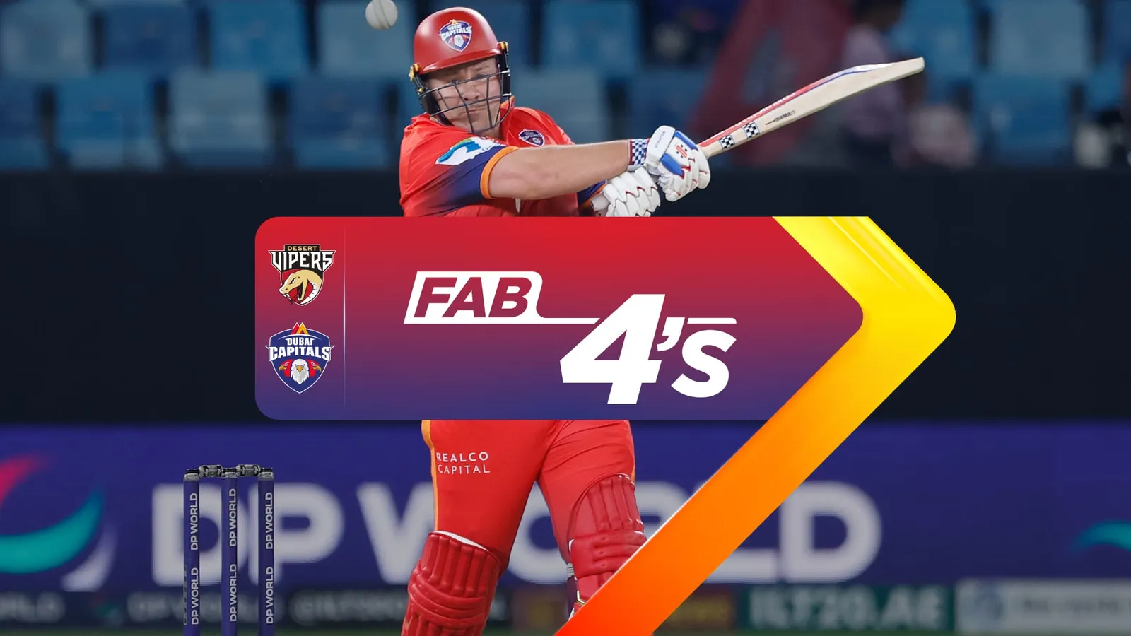 Desert Vipers vs Dubai Capitals | Full Match | Fab 4s | Airtel Xstream Play