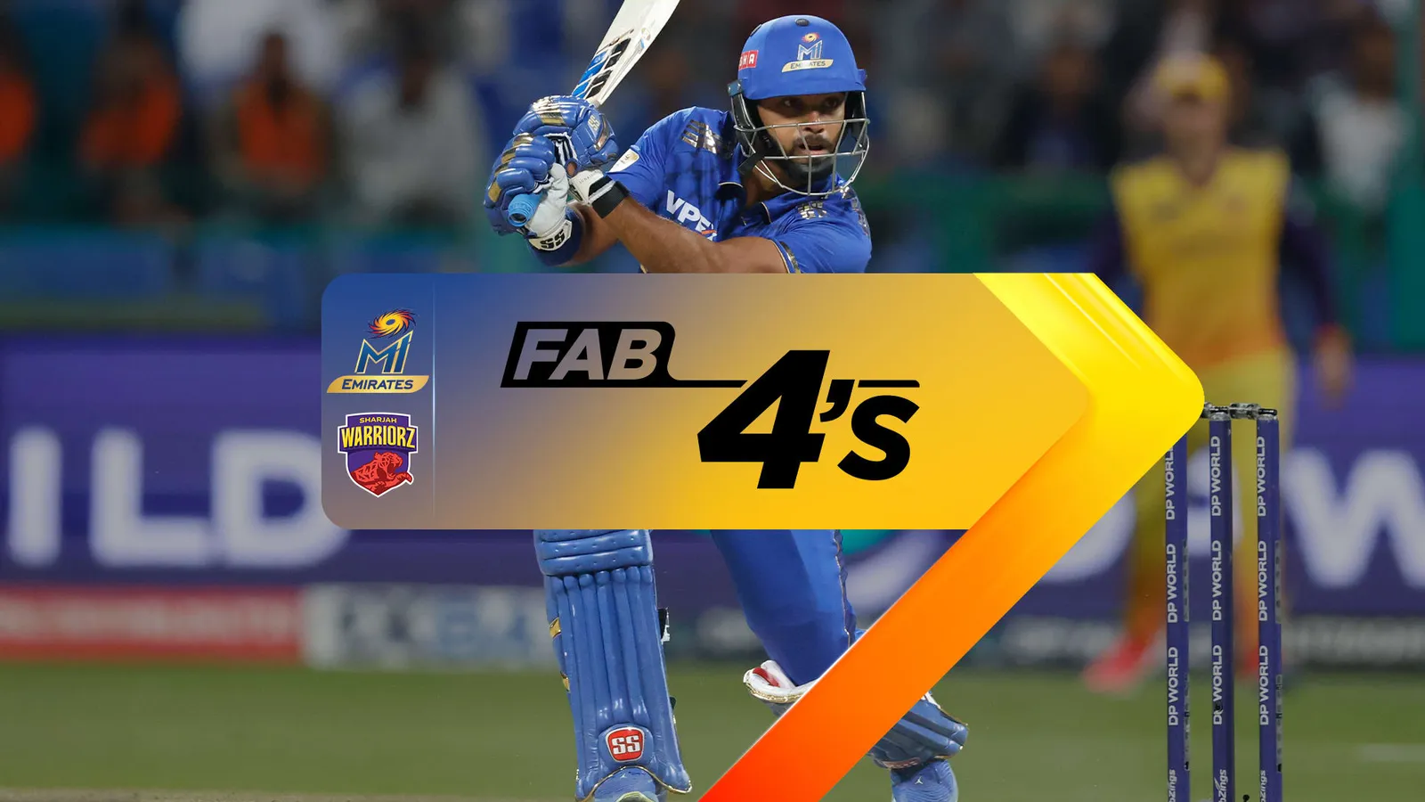 MI Emirates vs Sharjah Warriorz | Full Match | Fab 4s | Eliminator ...