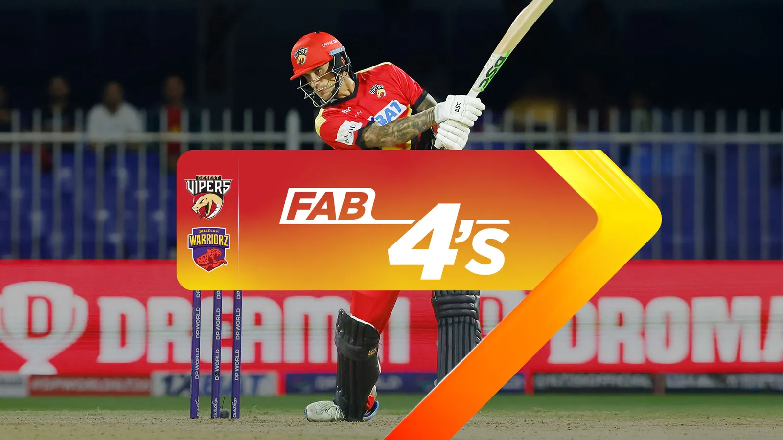 Desert Vipers vs Sharjah Warriorz | Full Match | Fab 4s | 2nd Qualifier