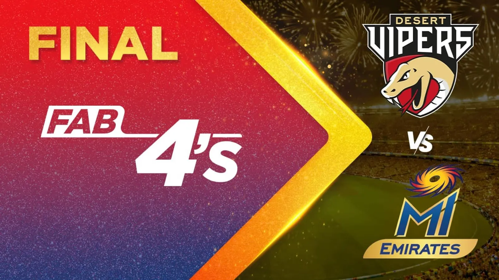 Desert Vipers vs MI Emirates | Full Match | Fab 4s | Airtel Xstream Play